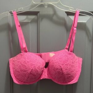 Victoria’s Secret Multiway Hot Pink Underwire Lightly Padded Size 36C